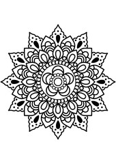 Mandala, flower, Sunflower, Graphic, Summer,  decor