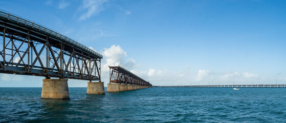 Bridge at Bahia Honda State Park in the Florida Keys. March 2021