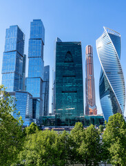 Glass towers of the business center