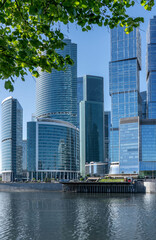 Glass towers of the business center