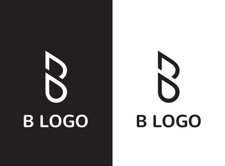 Minimalist abstract letter B logo © Omarok1