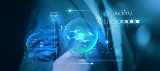 Control and configuration of the drone in augmented reality.