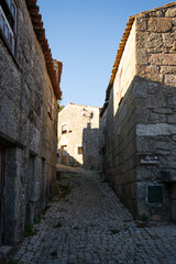 Antique stone houses from Sortelha, in Portugal