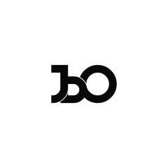 jbo letter original monogram logo design