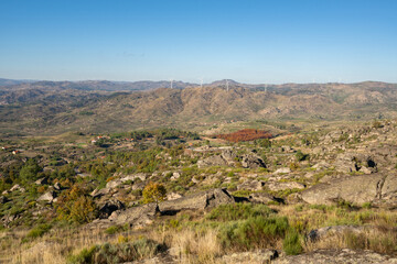 Fototapeta na wymiar Sortelha nature landscape view, in Portugal