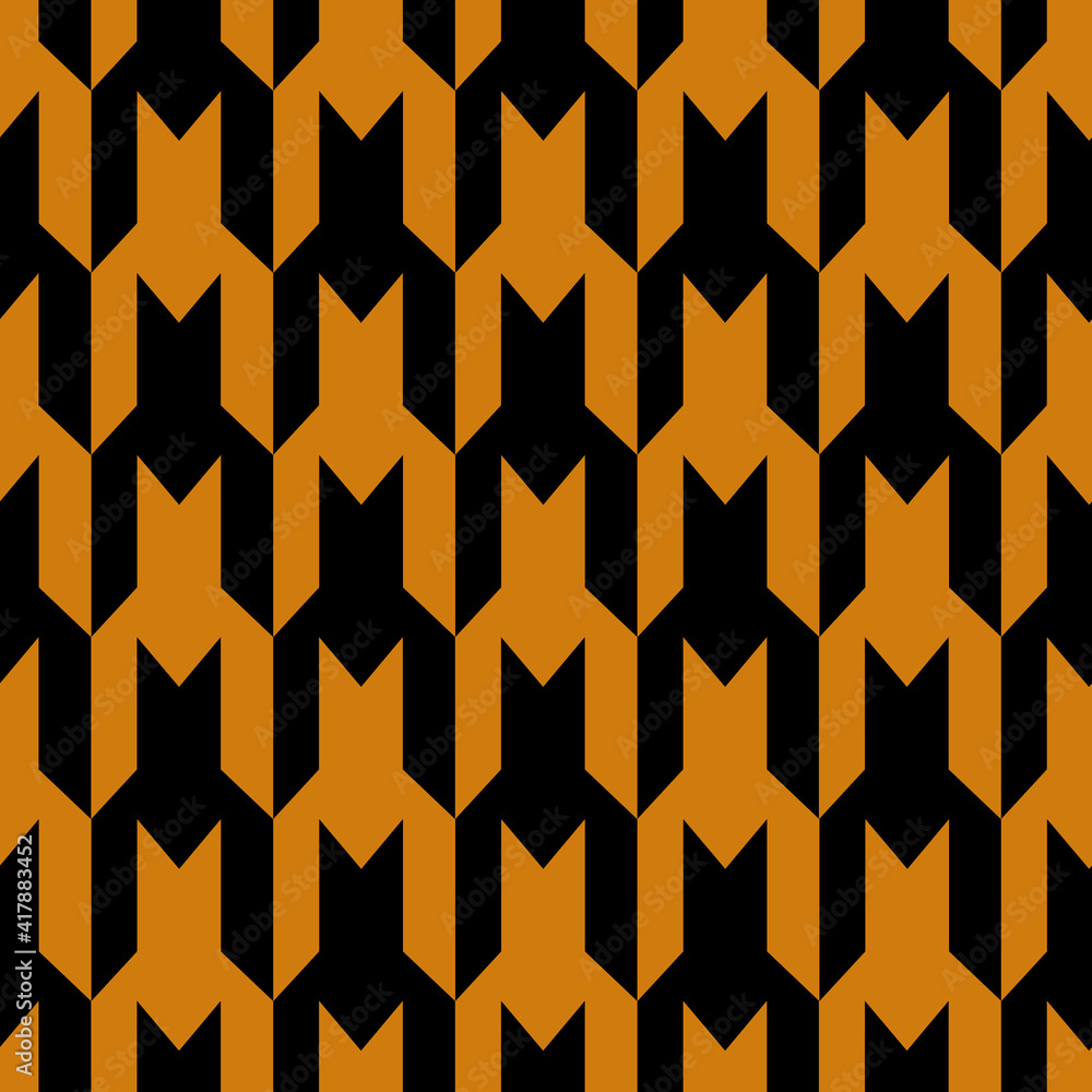 Poster yellow and dark grey repeat pattern print background