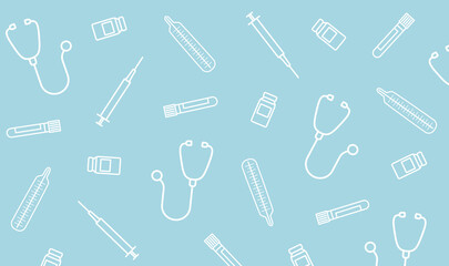 medical icons pattern - vector illustration