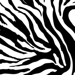 Zebra skin safari backdrop. Animal print - obrazy, fototapety, plakaty