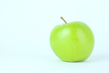 Green Apple with a white background