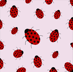 vector cute red ladybug
wallpaper and background design