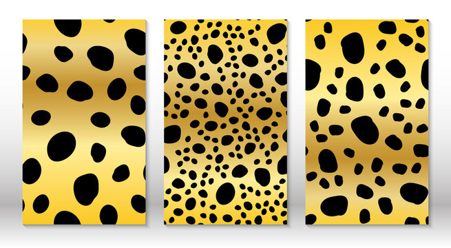 Animal skin leopard pattern. Cheetah print. Covers design template. Leopard print design.