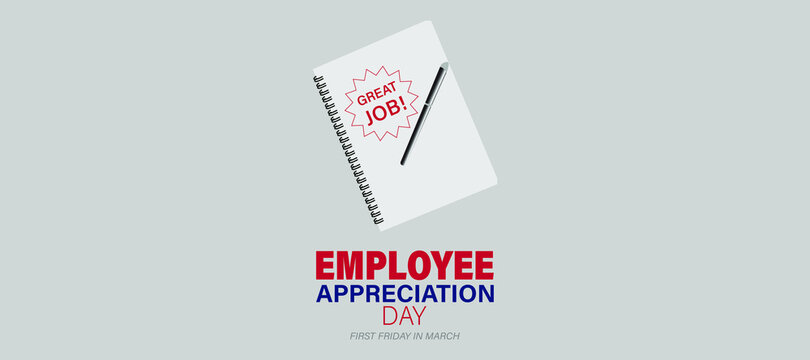 Vector Illustration Employee Appreciation Day MARCH 5