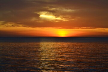 Sunset At The Beach, Kota Kinabalu, Borneo,Sabah, Malaysia