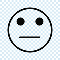 Silent face emoticon