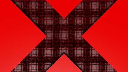 3d render red black abstract background