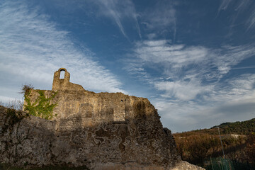 Isernia, Molise, ruins of the Celestial Convent of S. Spirito. View.