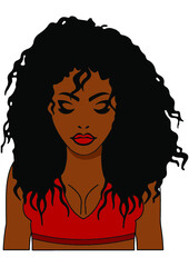 Afro Woman, Black Girl, African American Woman, Curly Hair, Afro Queen, Strong Woman