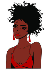 Afro Woman, Black Girl, African American Woman, Curly Hair, Afro Queen, Strong Woman