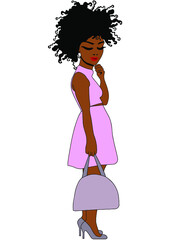 Afro Woman, Black Girl, African American Woman, Curly Hair, Afro Queen, Strong Woman