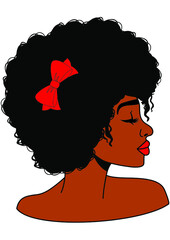 Afro Woman, Black Girl, African American Woman, Curly Hair, Afro Queen, Strong Woman