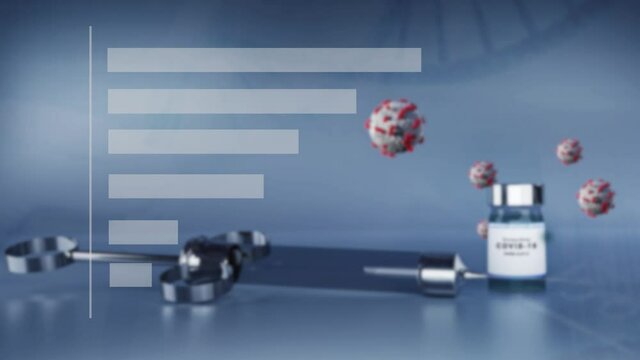 Corona Virus Impfung Animation