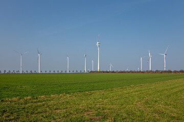 Windpark in ländlicher Umgebung, Landschaft