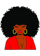 Afro Woman, Black Girl, African American Woman, Curly Hair, Afro Queen, Strong Woman