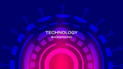 Abstract futuristic technology background template . 