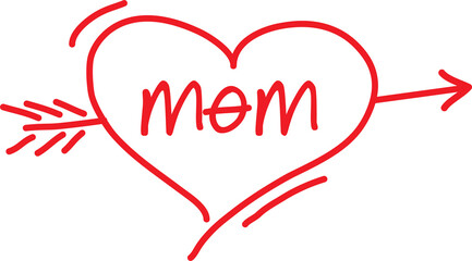 Mother's Day love heart tattoo