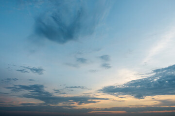 White cloud background and blue sky photo