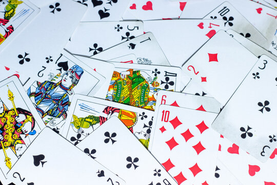 playing cards, playing cards on the table, playing cards background