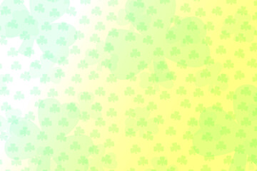 white yellow gold green overlay clover shamrock background holiday st patricks day graphic illustration