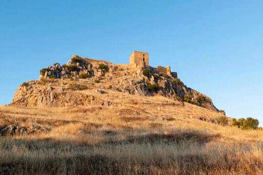 ancient castle on a mountain