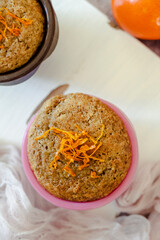 Muffin sans gluten fait maison à la clémentine et aux graines de fenouil - Aliment sans gluten