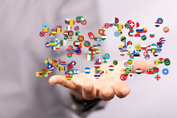 Globe International World Flags.