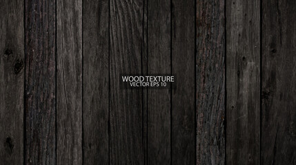Old weathered barn wood texture close-up. Dark wooden background, EPS 10 vector.