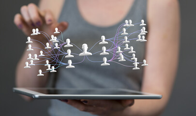 team hierarchy connection group digital