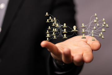 hierarchy connection team group digital