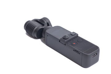 Action Camera isolated on white background