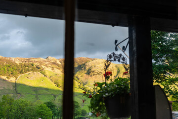 view of the mountains