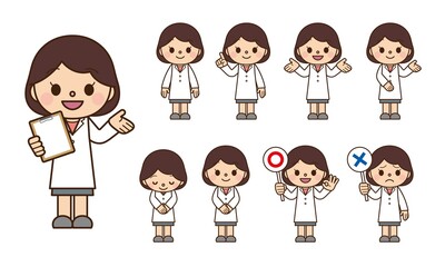 医師 女性 セット