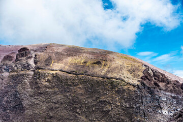 Mount Vesuvius, an active volcano located in Naples, Italy
