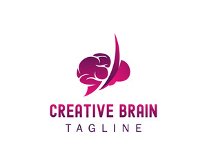 creative brain logo up brain logo