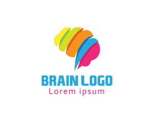 creative brain logo color brain logo