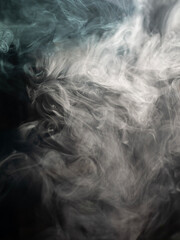 smoke on black