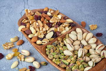 Mix dried fruits and nuts