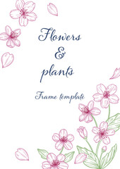 Flowers & plants Frame template