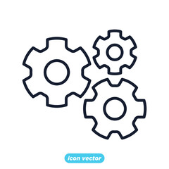 gear development icon. Business and finance gear development symbol template for graphic and web design collection logo vector illustration