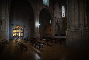 Fototapeta na wymiar iglesia gótica de san Benito el Real en Valladolid España ,Europa