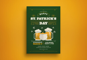 St Patrick's Day Flyer Layout